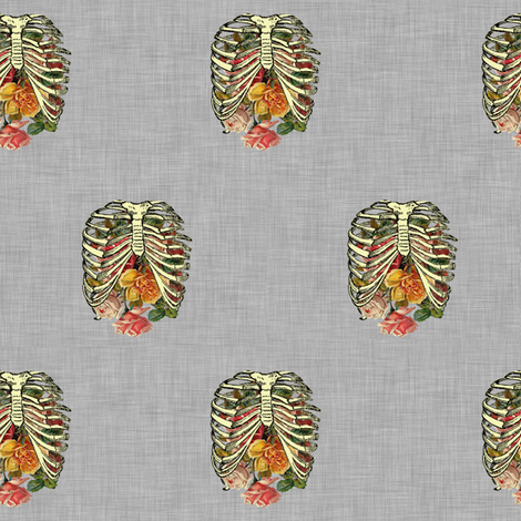 Chest full of Love fabric by glanoramay on Spoonflower - custom fabric