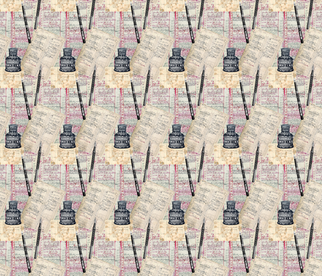 Ink fabric by linsart on Spoonflower - custom fabric