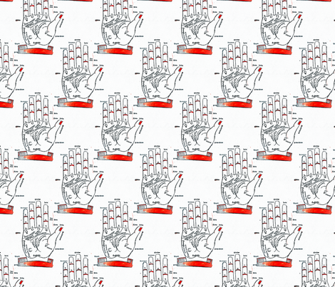 Palmistry fabric by mandamacabre on Spoonflower - custom fabric