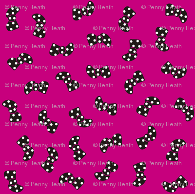 Black Bowtie on Pink