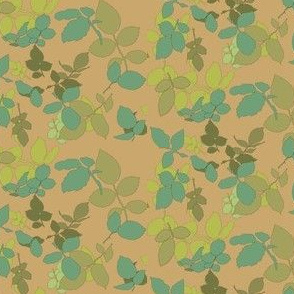 Rose Leaves Ditsy Vintage