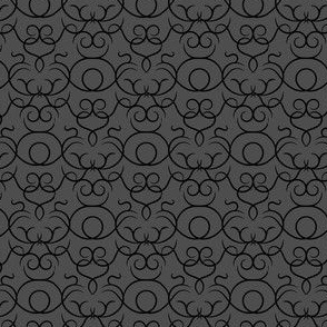 Scrolls design - graphite
