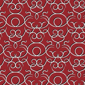 scrolls bordeaux  w/ shadow
