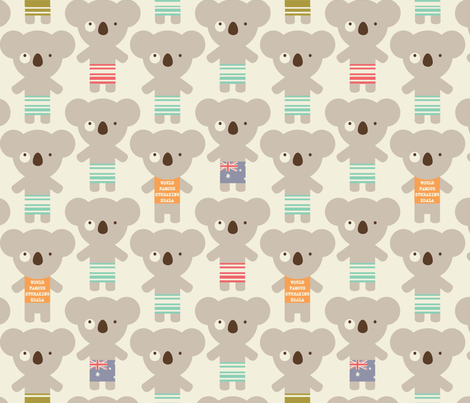 koala-lala fabric by amel24 on Spoonflower - custom fabric