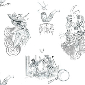 Sherlock Holmes Mystery Toile