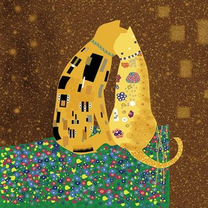 Klimts_Kats 8"x8"