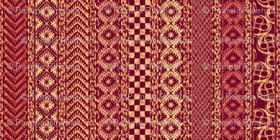 african_stripes-red