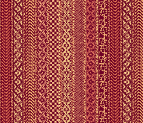african_stripes-red fabric by glimmericks on Spoonflower - custom fabric