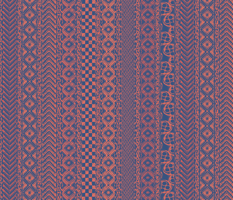african_stripes-rose fabric by glimmericks on Spoonflower - custom fabric
