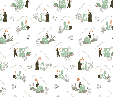 Whodunnit? fabric by gracemellow on Spoonflower - custom fabric