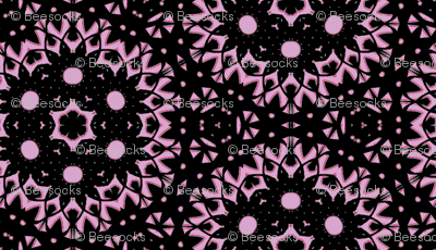 Midnight Doily Black and Lilac