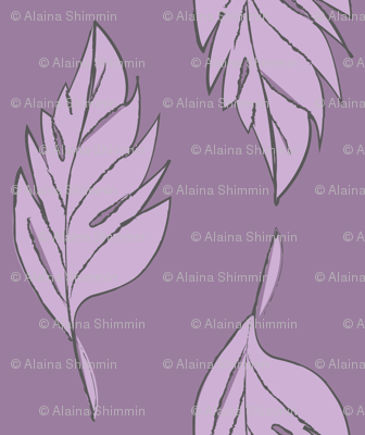 Feathered Plume - Purple
