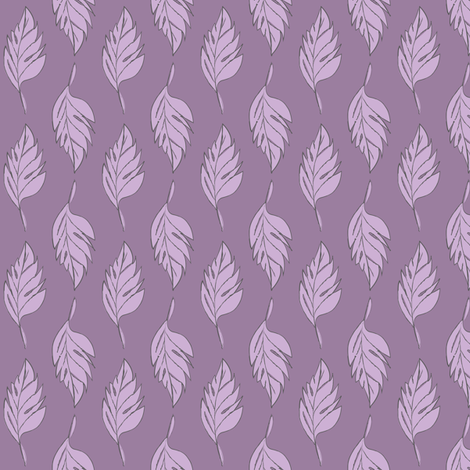 Feathered Plume - Purple fabric by alainasdesigns on Spoonflower - custom fabric