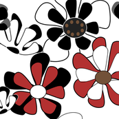 red flower ocean