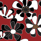 red flower ocean