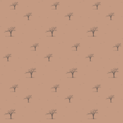 Lone Tree in Terracotta
