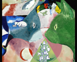 Chagall's Cats 8"x8"