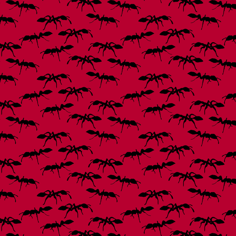 The Ants Go Marching fabric by pond_ripple on Spoonflower - custom fabric