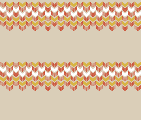TanMustardZigZag fabric by mrshervi on Spoonflower - custom fabric