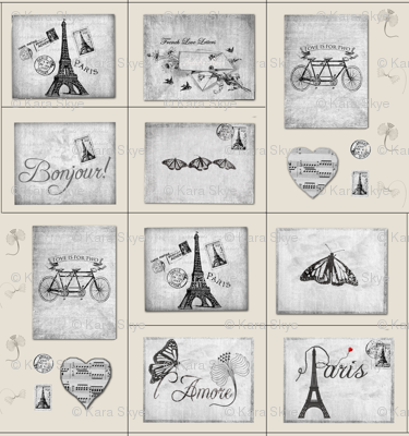 Postcards for pin-cushions