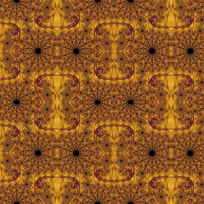 Gold and burgundy fireworks