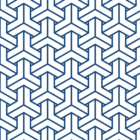 bishamon in kyanite fabric by chantae on Spoonflower - custom fabric