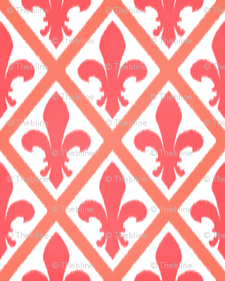 pink fleur lattice