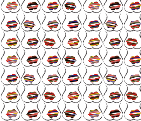 Kiss It! fabric by mag-o on Spoonflower - custom fabric