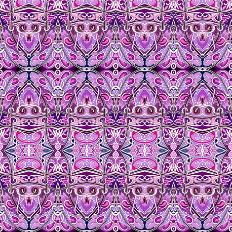 Purple Gothic (horizontal stripes) fabric by edsel2084 on Spoonflower - custom fabric