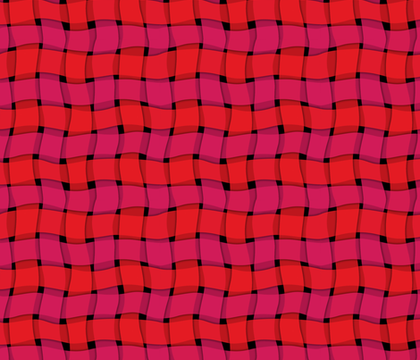 woven_ribbon-red fabric by melhales on Spoonflower - custom fabric