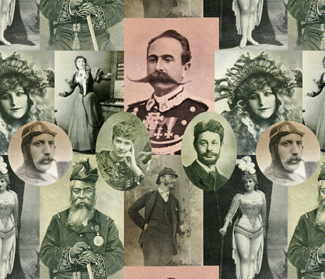 Magazine Portraits fabric by callioperosehandcarjones on Spoonflower - custom fabric
