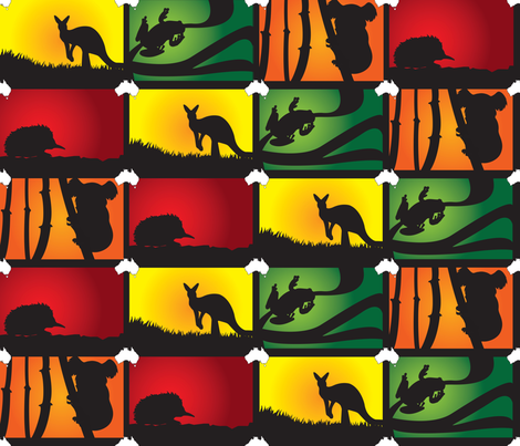Australian Animal Adventure fabric by illustrative_images on Spoonflower - custom fabric