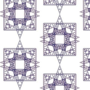 Plum Triangles, Squares and Stars Fractal - Oh, My!