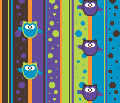 Owl Mania fabric by noukyrox on Spoonflower - custom fabric