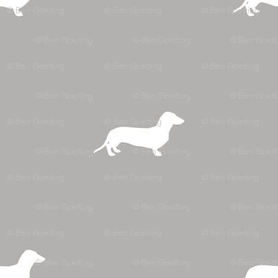 Dachshund Dots Grey