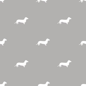 Dachshund Dots Grey