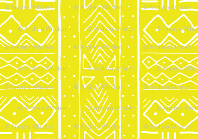 Mudcloth in citron