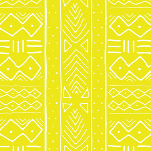 Mudcloth in citron