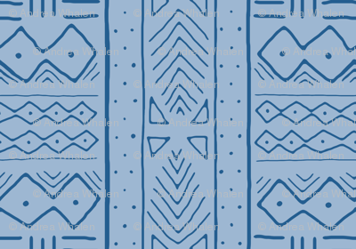 Mudcloth in denim