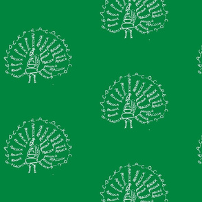 Peacock Calligram