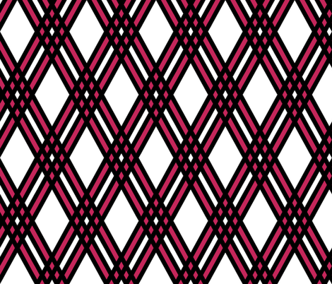 Diamond and Pink Plaid fabric by pond_ripple on Spoonflower - custom fabric