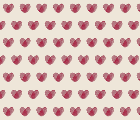 Fingerprint Hearts fabric by mnshimamura on Spoonflower - custom fabric
