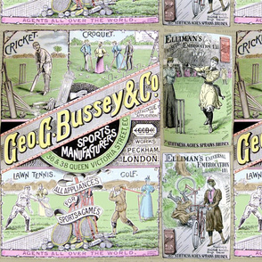 1890's Sports Ads: Large: Coloured