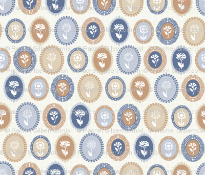 cameo flora- purple/blue
