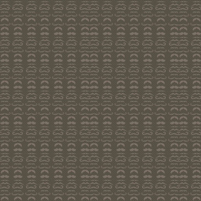 Dark Gray Mustache Fabric