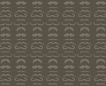 Dark Gray Mustache Fabric