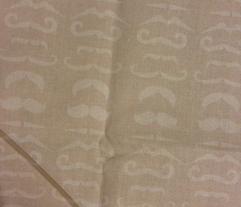 Gray Mustache Fabric