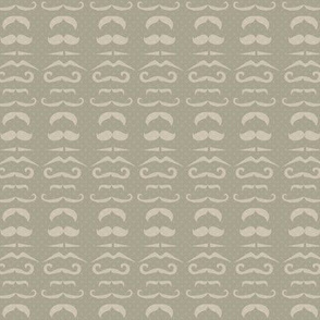 Gray Mustache Fabric