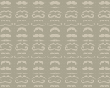 Gray Mustache Fabric