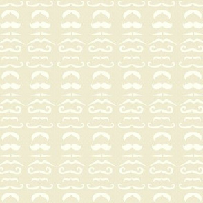 Cream Mustache Fabric